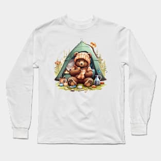 Camping Bear #6 Long Sleeve T-Shirt